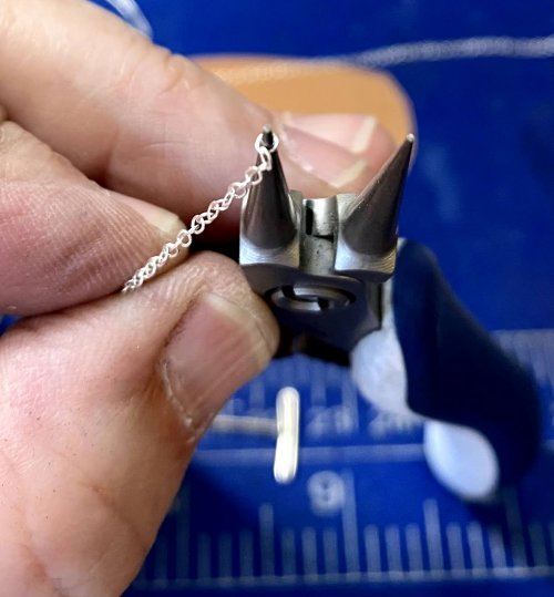 Susan LeGuyader's Tiny Chain Link Fix - , General Education, ,  slid the last link of the chain onto it